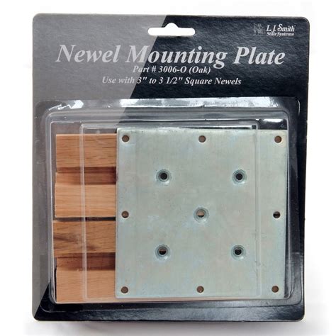 metal newel mounting plate